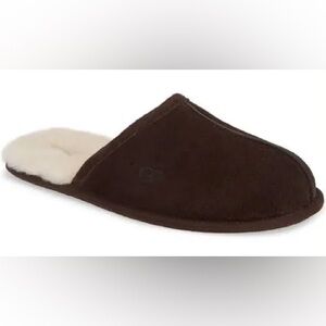UGG Dark Brown Suede Scuff slip on Slippers EUC Men’s SZ 11